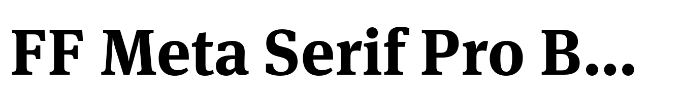 FF Meta Serif Pro Bold